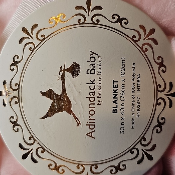 E Pink Heart Blanket NW With Tags! - Picture 3 of 7